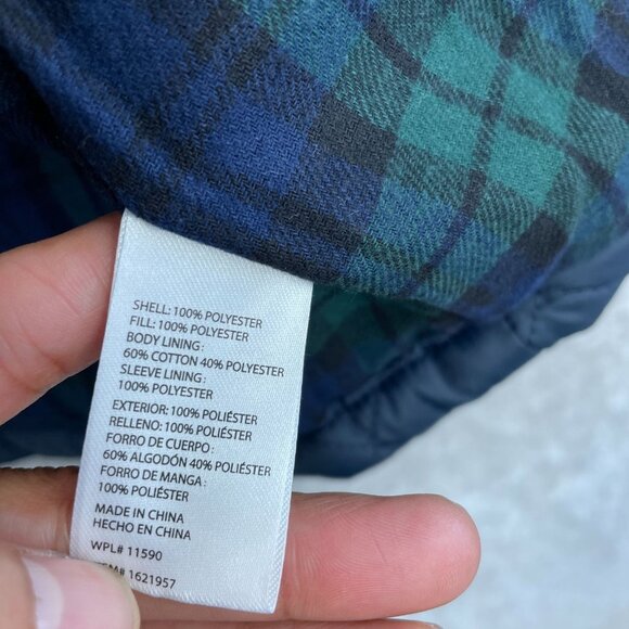 NEW Original Weatherproof Vintage Men's XXL Quilted Jacket Blue Plaid Lining - Picture 8 of 12